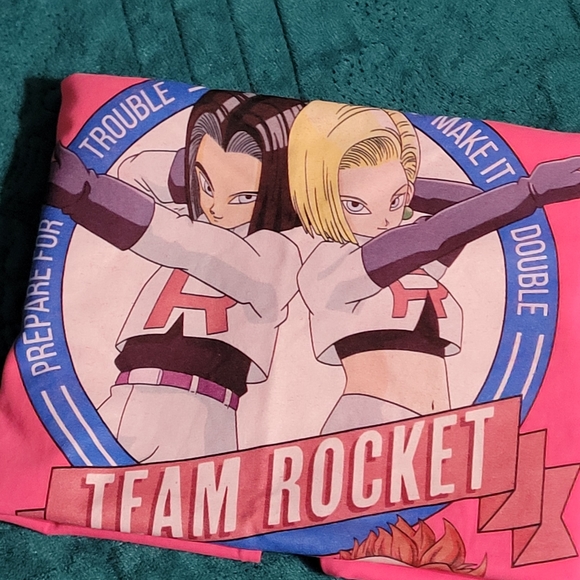 Pink Team Rocket Tshirt, Medium Unisex - Picture 6 of 7